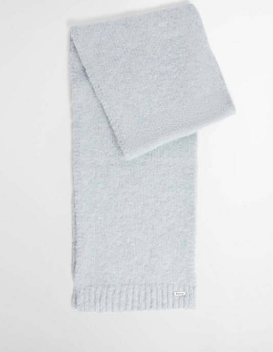 Barbour Emmie Beanie & Scarf Gift Set Soft Blue