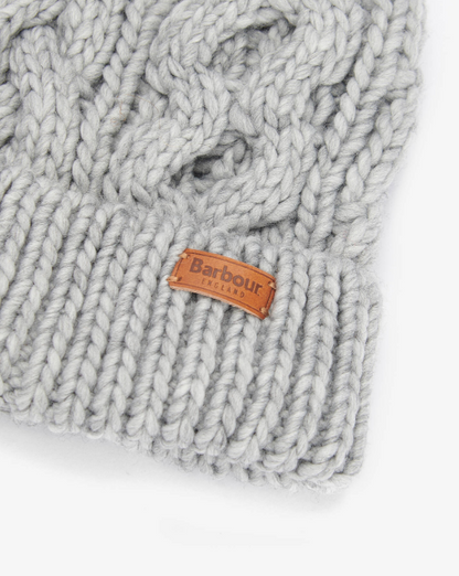Barbour Penshaw Cable Beanie Grey