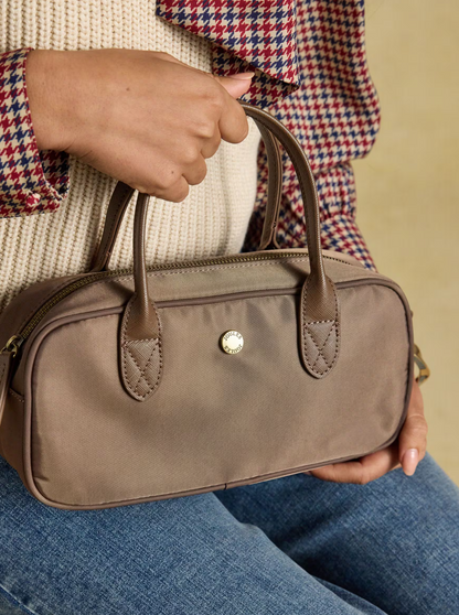 Joules Edie East West Zip Crossbody Bag Mocha