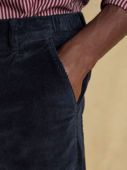Joules Relaxed Fit Cotton-Rich Cord Trousers Navy