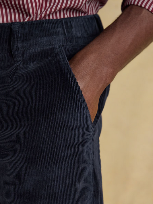 Joules Relaxed Fit Cotton-Rich Cord Trousers Navy