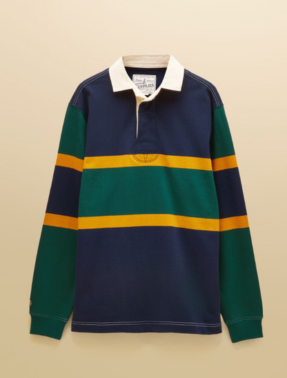 Joules Embellished Rugby Shirt Green / Navy