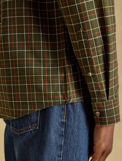 Joules Oxford Check Classic Fit Cotton Oxford Green Checked