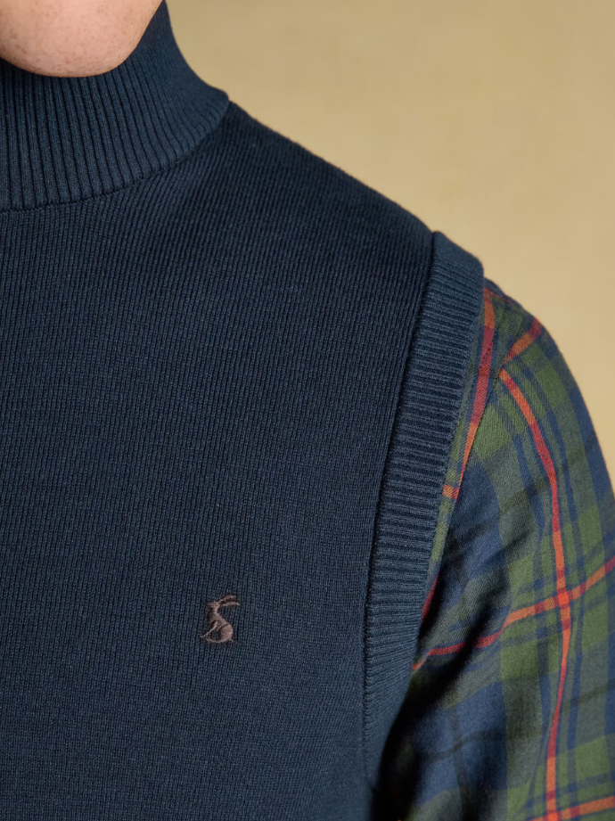 Joules Hillside Zip Up Gilet Navy