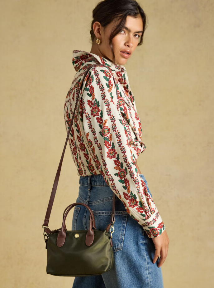 Joules Edie Mini Crossbody Handbag Khaki Green
