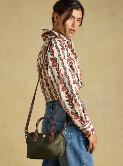 Joules Edie Mini Crossbody Handbag Khaki Green