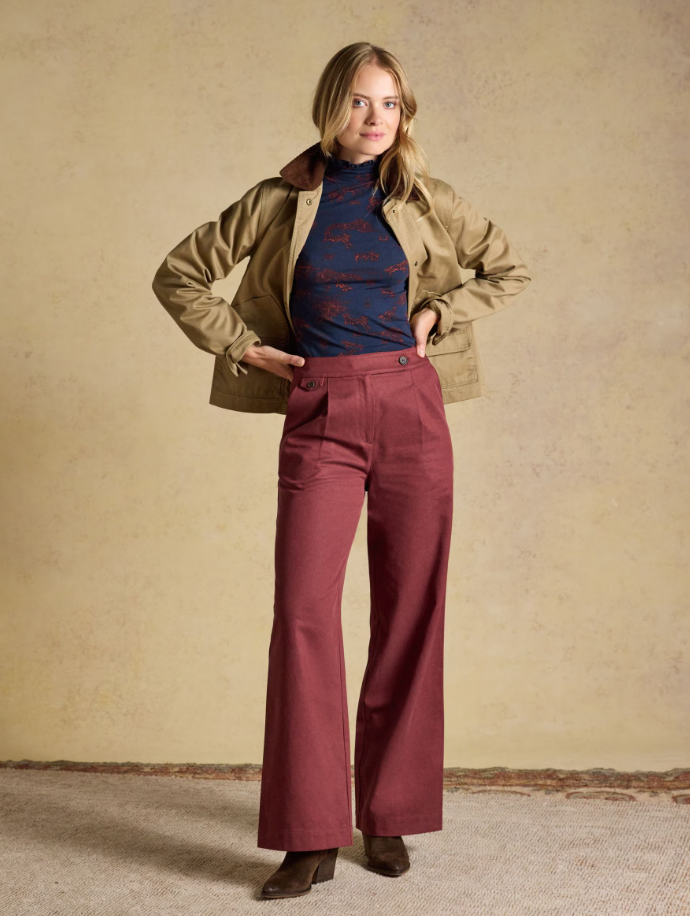 Joules Amy Western Jersey Top Navy