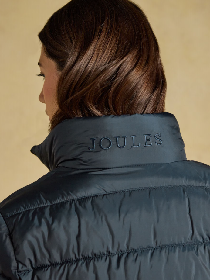 Joules Paddock Showerproof Padded Coat Navy
