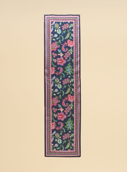 Joules Windsor Floral Scarf Navy & Pink