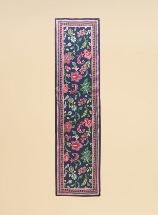 Joules Windsor Floral Scarf Navy & Pink