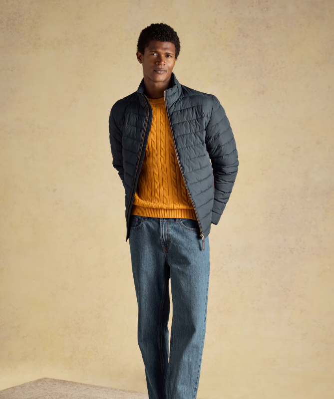 Joules Heritage Padded Coat Navy