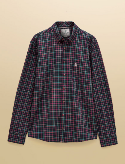 Joules Oxford Check Classic Fit Cotton Oxford Navy Checked