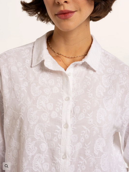 Brakeburn Flora Blouse White