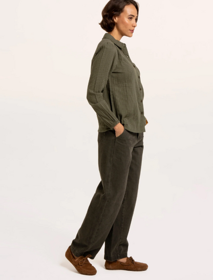 Brakeburn Rene Blouse Washed Khaki