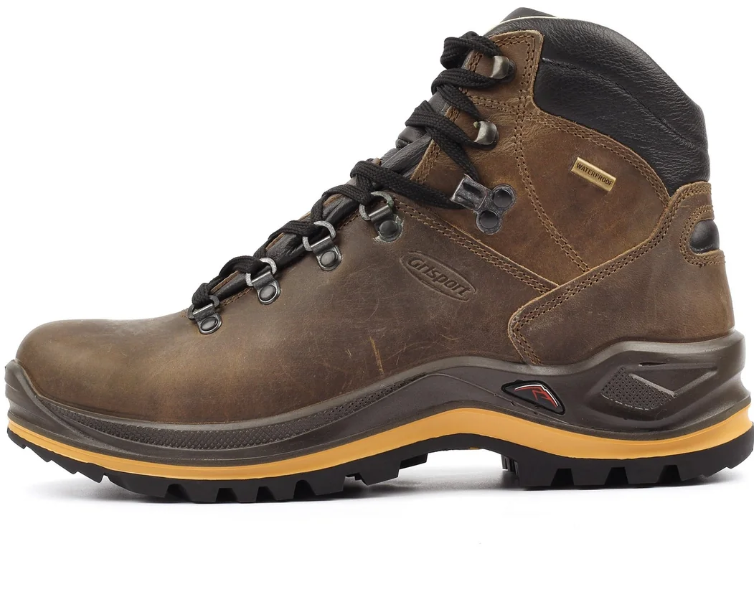 Grisport Aztec Wide Fit Walking Boots Crazy Horse Brown