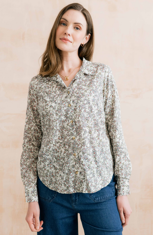 Lily & Me Patsy Organic Ditsy Shirt Antique Pink