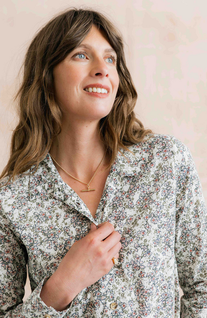 Lily & Me Patsy Organic Ditsy Shirt Antique Pink
