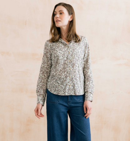Lily & Me Patsy Organic Ditsy Shirt Antique Pink