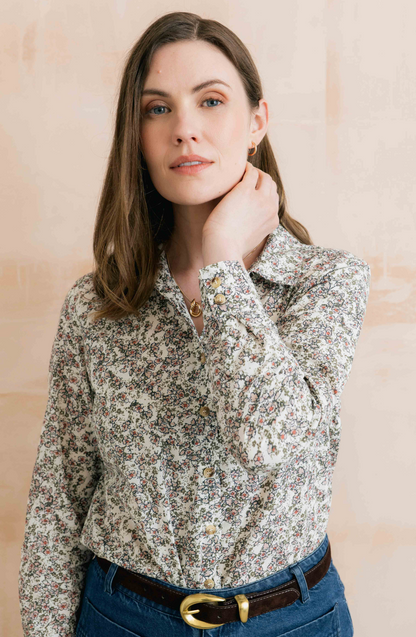 Lily & Me Patsy Organic Ditsy Shirt Antique Pink