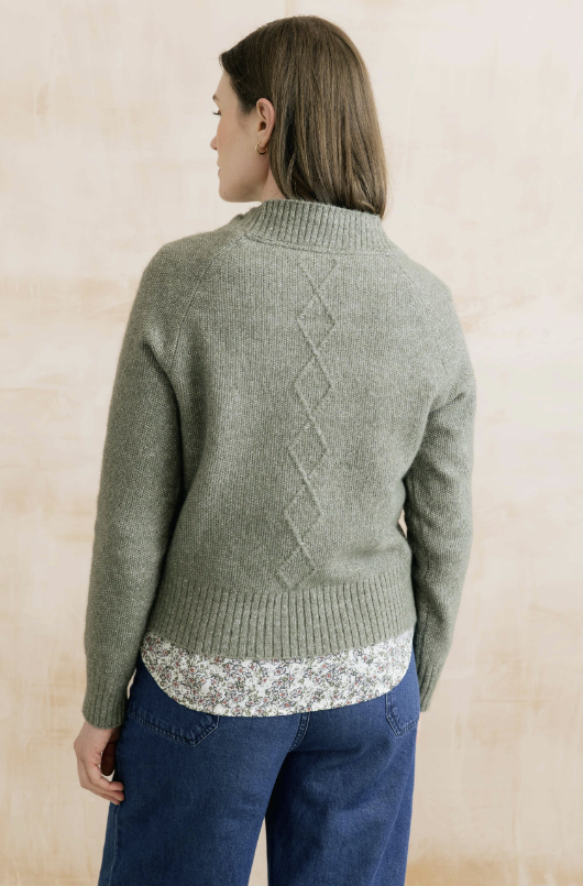 Lily & Me Wickridge Textured Knit Jumper Sage