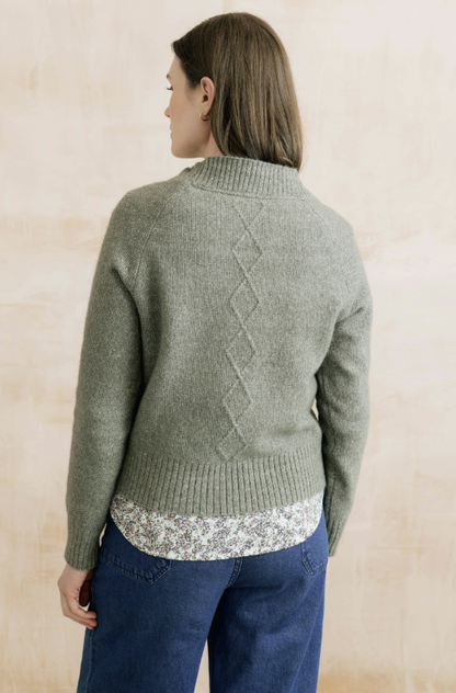 Lily & Me Wickridge Textured Knit Jumper Sage