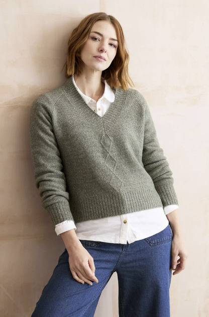 Lily & Me Wickridge Textured Knit Jumper Sage