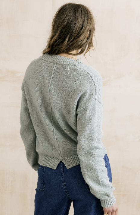 Lily & Me Bloom Flecked Cardigan Mist