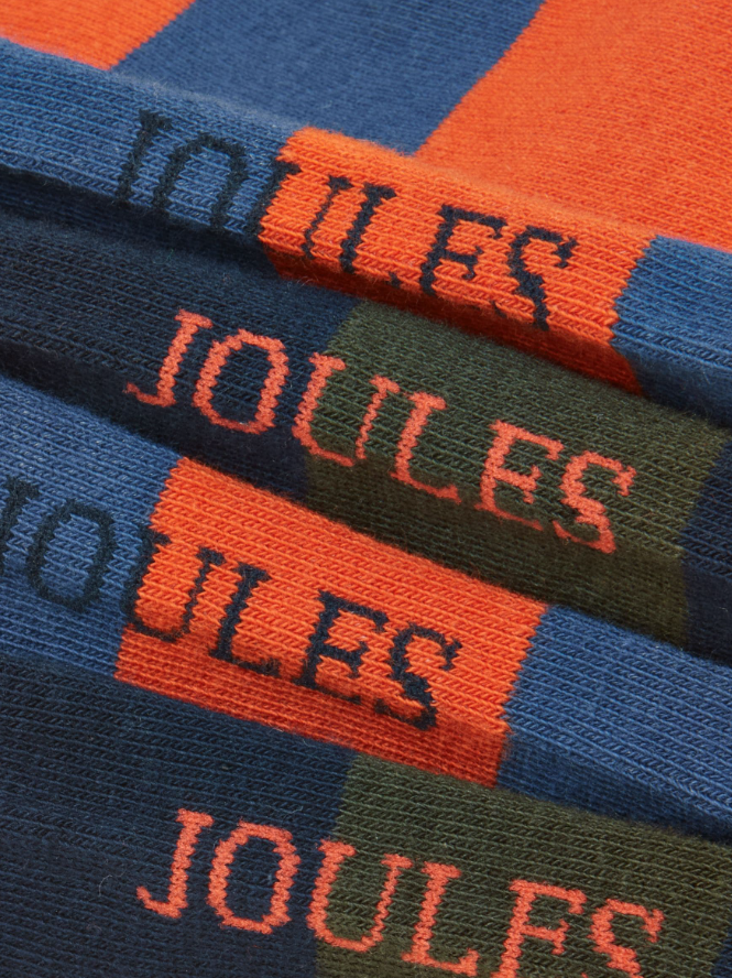 Joules Kingsbury Blue Rugby Stripe Socks 2 Pack