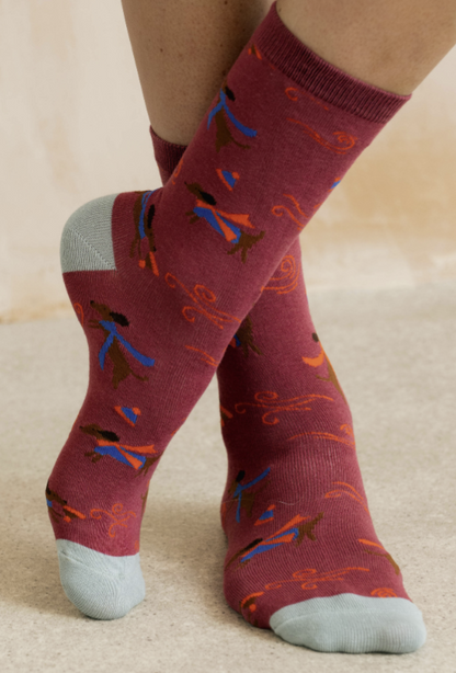 Lily & Me Windy Day Dogs Bamboo Socks