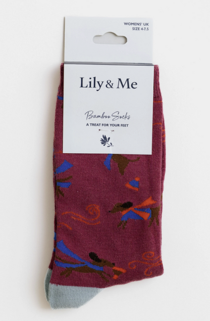 Lily & Me Windy Day Dogs Bamboo Socks