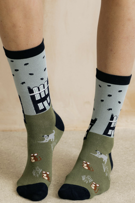 Lily & Me City Scene Bamboo Socks