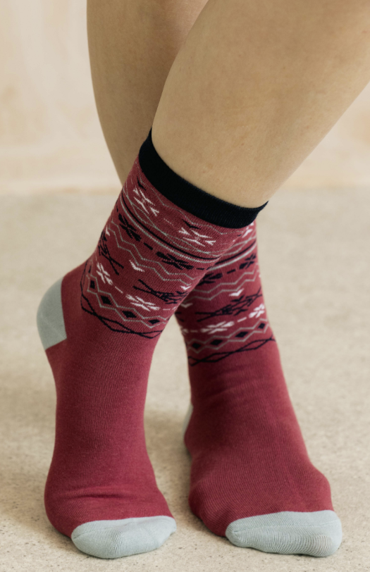 Lily & Me Fair Isle Bamboo Socks