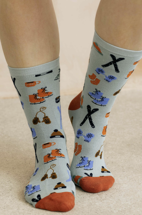 Lily & Me Winter Holiday Bamboo Socks