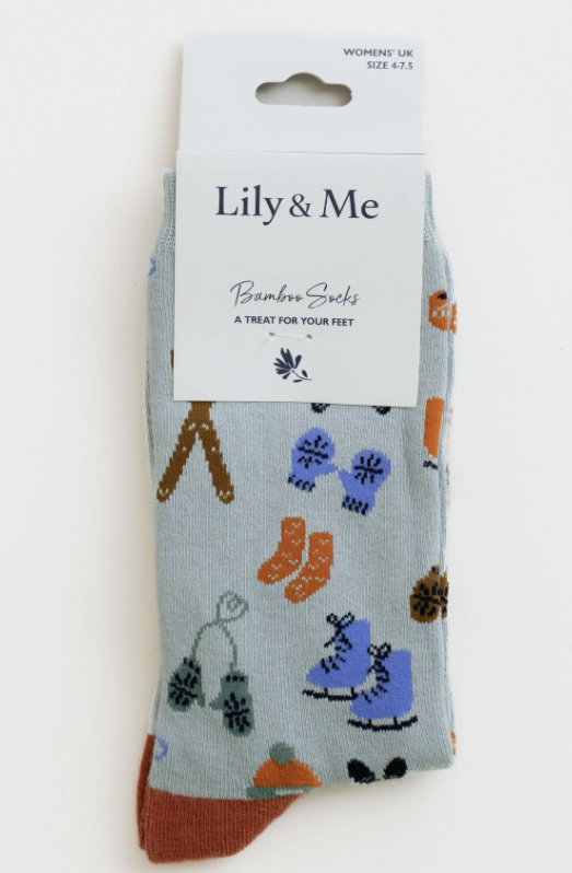 Lily & Me Winter Holiday Bamboo Socks