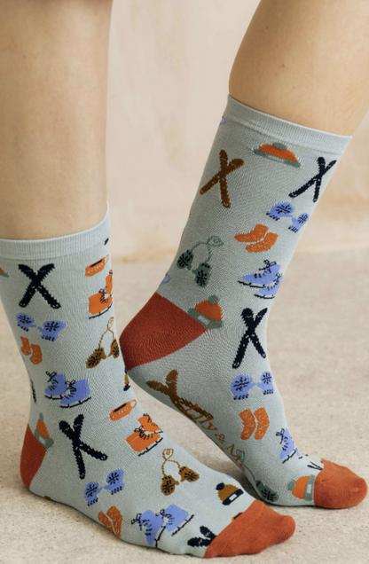Lily & Me Winter Holiday Bamboo Socks