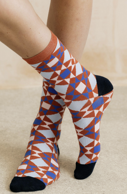 Lily & Me Patchwork Quilt Bamboo Socks