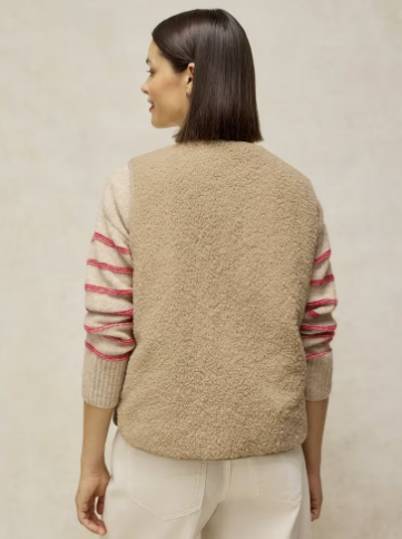 White Stuff Emery Reversible Gilet Natural