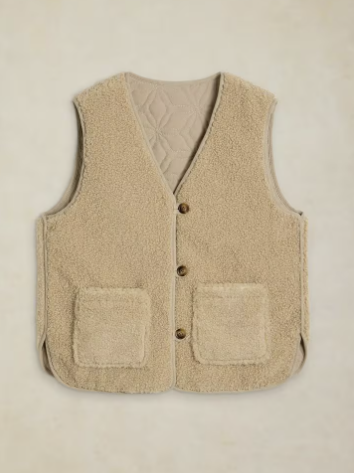 White Stuff Emery Reversible Gilet Natural