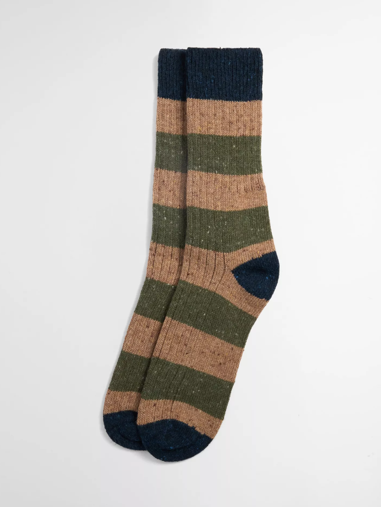 Barbour Houghton Stripe Socks Military Brown