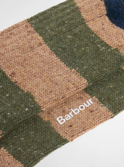 Barbour Houghton Stripe Socks Military Brown
