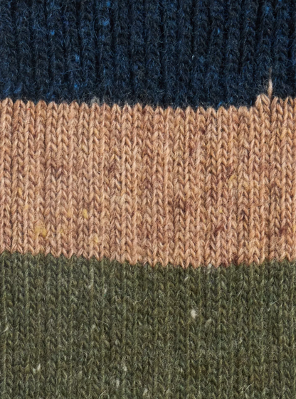 Barbour Houghton Stripe Socks Military Brown