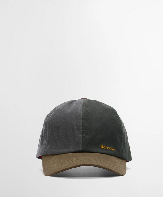 Barbour Women's Transport Patchwork Cap Sage/Beech/Bordeaux
