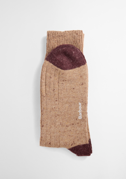 Barbour Houghton Socks Military Brown / Bordeaux