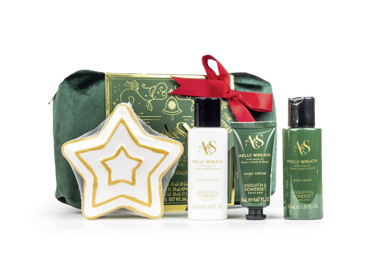 The Somerset Toiletry Co. Holly Wreath Bath & Body Care Set