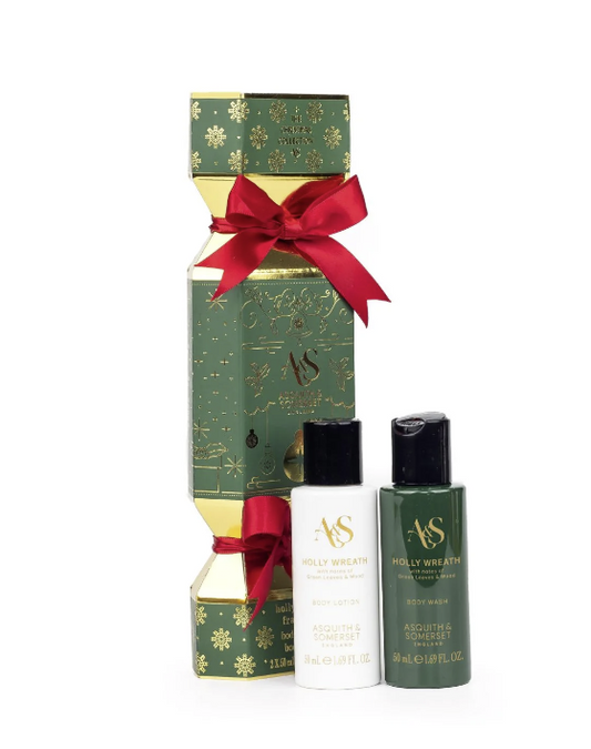 The Somerset Toiletry Co. Holly Wreath Body Care Cracker