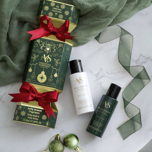 The Somerset Toiletry Co. Holly Wreath Body Care Cracker