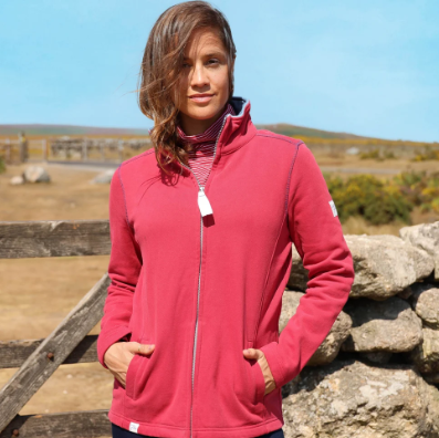Lazy Jacks Supersoft Full Zip Sweatshirt Red