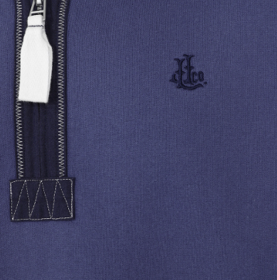 Lazy Jacks 1/4 Zip Sweatshirt Denim