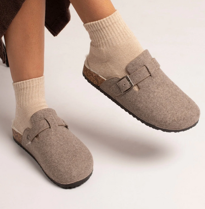 Lunar Shoes Ruthie Mule Slipper Mink