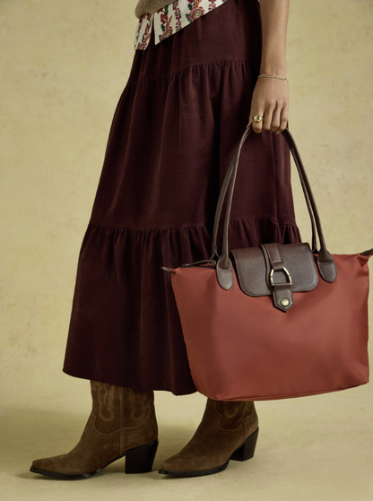 Joules Edie Shopper Bag Rust Orange